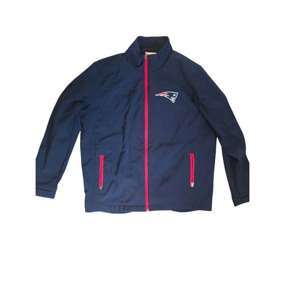 Men's NFL New England Patriots Jacket Blue  Sz XL - Picture 1 of 4